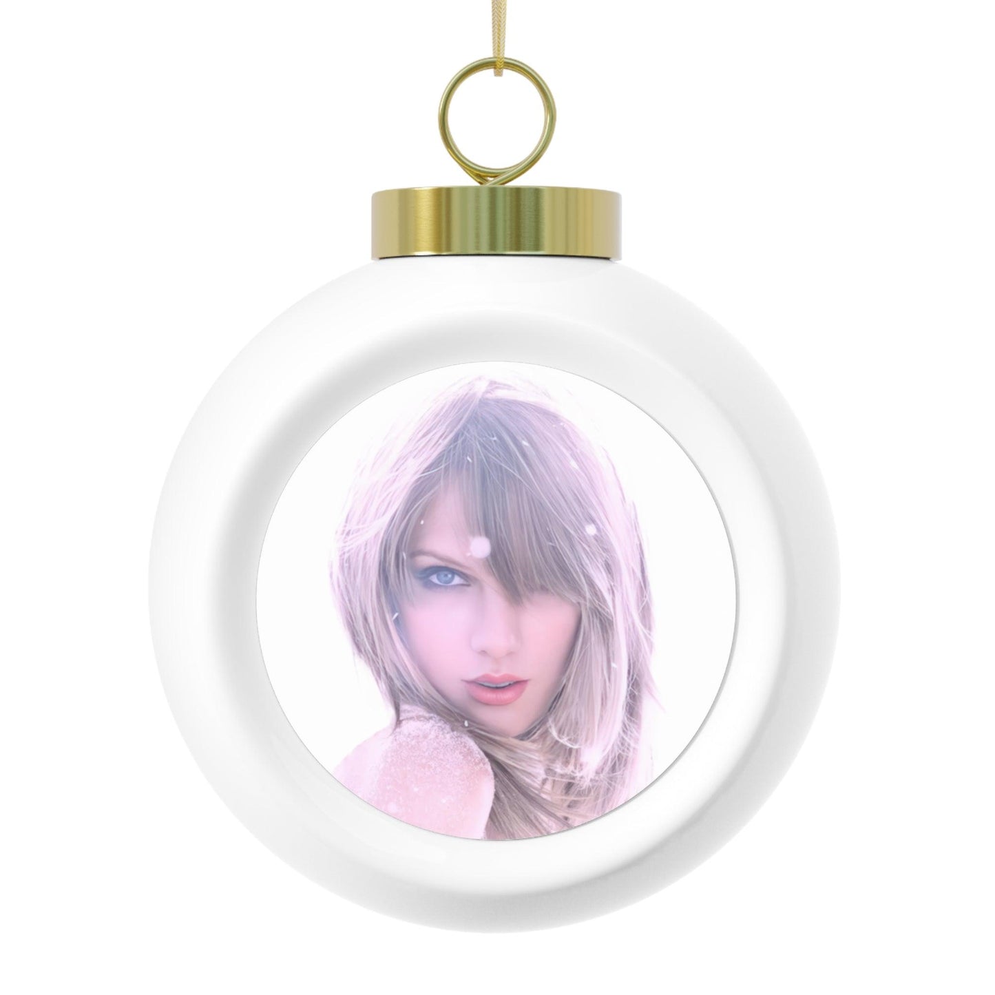 Taylor Swift Glamour In The Snow Christmas Ball Ornament - Fandom Flair